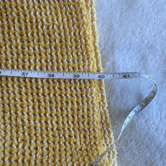 Nido Notte Italia Yellow Fringe Throw Blanket Soft Cozy Nursery - Picture 7 of 13